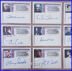 Star Trek Autograph Cards. Complete Voyager 2002 Rittenhouse. 9 Card Bundle