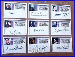 Star Trek Autograph Cards. Complete Voyager 2002 Rittenhouse. 9 Card Bundle