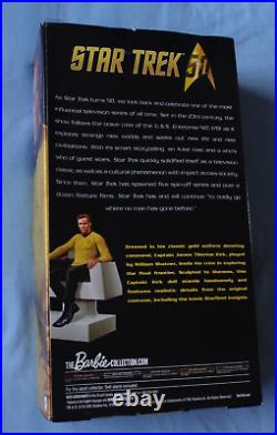 Star Trek Barbie Black Label Captain Kirk 2016 Sealed PERFECT