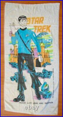 Star Trek Beach Towel Mid-Seventies Mr. Spock Live Long and Prosper Franco