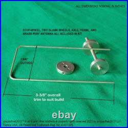 Star Trek, Brass Alpha Communicator Antenna Assembly, NEW SIX PART KIT