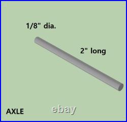 Star Trek, Brass Alpha Communicator Antenna Assembly, NEW SIX PART KIT