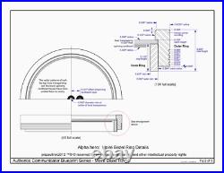 Star Trek, Brass Alpha Communicator Antenna Assembly, NEW SIX PART KIT
