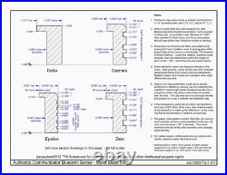 Star Trek, Brass Alpha Communicator Antenna Assembly, NEW SIX PART KIT