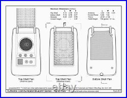 Star Trek, Brass Alpha Communicator Antenna Assembly, NEW SIX PART KIT