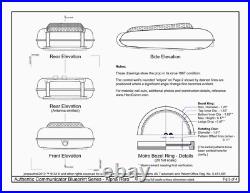 Star Trek, Brass Alpha Communicator Antenna Assembly, NEW SIX PART KIT