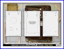Star Trek, Brass Alpha Communicator Antenna Assembly, NEW SIX PART KIT