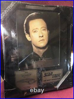 Star Trek Brent Spiner as Data Limited Edition Signed Picture with Frame