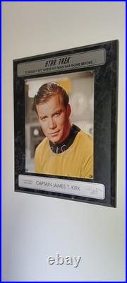 Star Trek Captain James T. Kirk Limited Edition Photo Wall Plaque