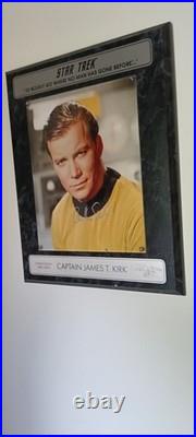 Star Trek Captain James T. Kirk Limited Edition Photo Wall Plaque