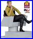 Star-Trek-Captain-Kirk-Command-Chair-Statue-Figure-Bookend-Holder-RARE-197-600-01-ldw