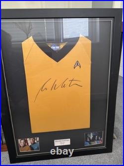 Star Trek Captain Kirk William Shatner Signed Uniform Display Framed Memorabilia