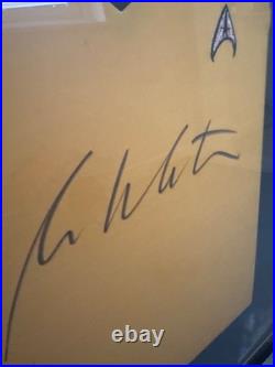 Star Trek Captain Kirk William Shatner Signed Uniform Display Framed Memorabilia