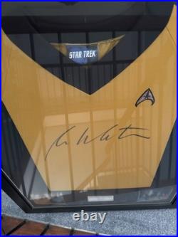 Star Trek Captain Kirk William Shatner Signed Uniform Display Framed Memorabilia
