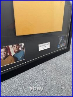 Star Trek Captain Kirk William Shatner Signed Uniform Display Framed Memorabilia