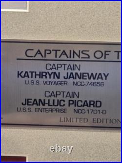 Star Trek Captains AUTOGRAPHED photos framed 30 Years 390 Of 995 COA