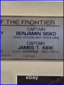 Star Trek Captains AUTOGRAPHED photos framed 30 Years 390 Of 995 COA