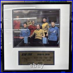 Star Trek Cast Original Crew Signed Photo /2500 William Shatner Limited Edition