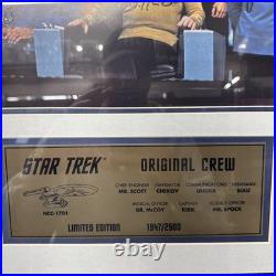 Star Trek Cast Original Crew Signed Photo /2500 William Shatner Limited Edition