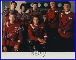 Star Trek Cast Signed Autographed Photo Leonard Nimoy Deforest Kelley Shatner