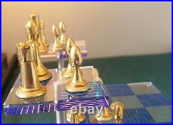 Star Trek Chess 3D Complete Set Vintage 1994 Franklin Mint, Booklet (UK Seller)