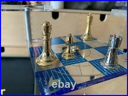 Star Trek Chess 3D Set. VINTAGE 1994 FRANKLIN MINT. Orig Packing, Instr and COA