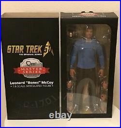 Star Trek DR McCOY 1/6 12 Figure QMX with Original Brown Shipping Box 1st relea