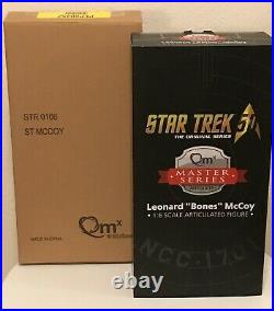 Star Trek DR McCOY 1/6 12 Figure QMX with Original Brown Shipping Box 1st relea