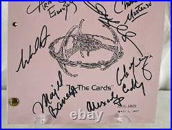 Star Trek DS-9 In The Cards Script HAND-SIGNED by NINE Cast Members withCOA