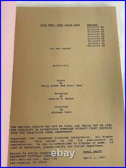 Star Trek DS-9 In The Cards Script HAND-SIGNED by NINE Cast Members withCOA