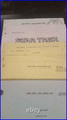 Star Trek DS9 original Script production used x-mas mailing list Cardassians