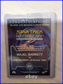 Star Trek Deep Space Nine Autograph Trading Card A15 Majel Barrett Skybox