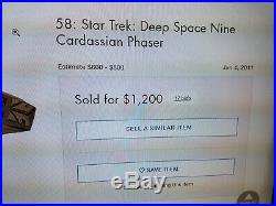 Star Trek Deep Space Nine Cardassian Phaser Prop ORIGINAL