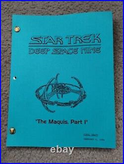 Star Trek Deep Space Nine Original Production Scripts The Maquis Parts 1&2