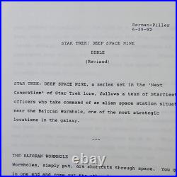 Star Trek Deep Space Nine Revised Original Script with COA #788