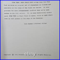 Star Trek Deep Space Nine Revised Original Script with COA #788