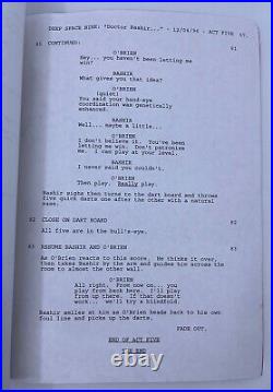 Star Trek Deep Space Nine S 5 Ep 16 Dr. Bashir I Presume 1st Draft Script 1996