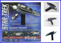 Star Trek Diamond Select Black Handle Phaser The Original Series NEW