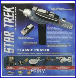 Star Trek Diamond Select Black Handle Phaser The Original Series NEW Star Trek Diamond Select Black Handle Phaser The Original Series NEW