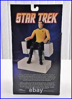 Star Trek Diamond Select Toys Kirk In Command Chair With Lights And Sound Fx