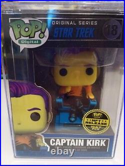 Star Trek Digital Funko Pop! Captain Kirk Legendary 18 Brand New Blacklight