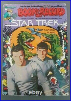 Star Trek Dinosaur Planet original art 1979 STUNNING ENTERPRISE SPLASH Spock