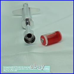Star Trek, Dr. McCoys Hypospray M1, RED Vial, MACHINED ALUMINUM & Acrylic Star Trek, Dr. McCoys Hypospray M1, RED Vial, MACHINED ALUMINUM & Acrylic