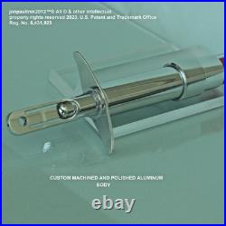 Star Trek, Dr. McCoys Hypospray M1, RED Vial, MACHINED ALUMINUM & Acrylic Star Trek, Dr. McCoys Hypospray M1, RED Vial, MACHINED ALUMINUM & Acrylic