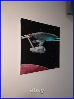 Star Trek Enterprise Acrylic Painting