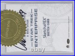 Star Trek Enterprise Archives sketch card T'Pol by Hall in Original Case
