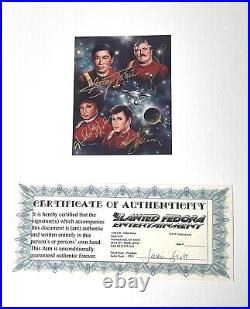 Star Trek Fab Four Autographed Picture Photo Doohan, Koenig, Takei, & Nichols