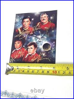 Star Trek Fab Four Autographed Picture Photo Doohan, Koenig, Takei, & Nichols