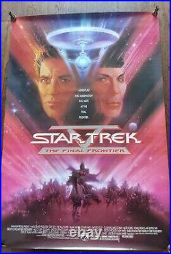 Star Trek Final Frontier Bob Peak Original Vintage Quad Poster 40 x 27 1989