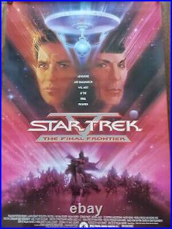 Star Trek Final Frontier Bob Peak Original Vintage Quad Poster 40 x 27 1989